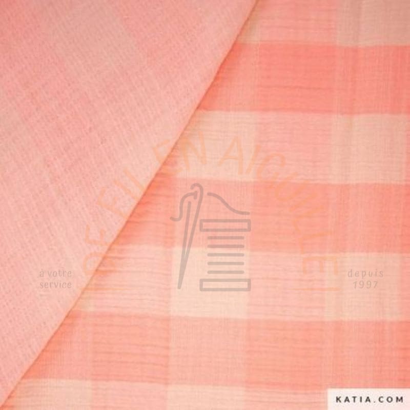 Double gaze Fluor Square Katia - Corail