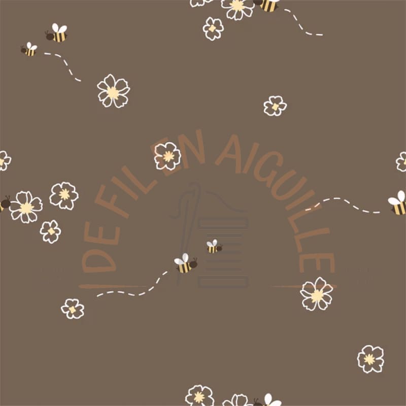 Jersey abeilles marron