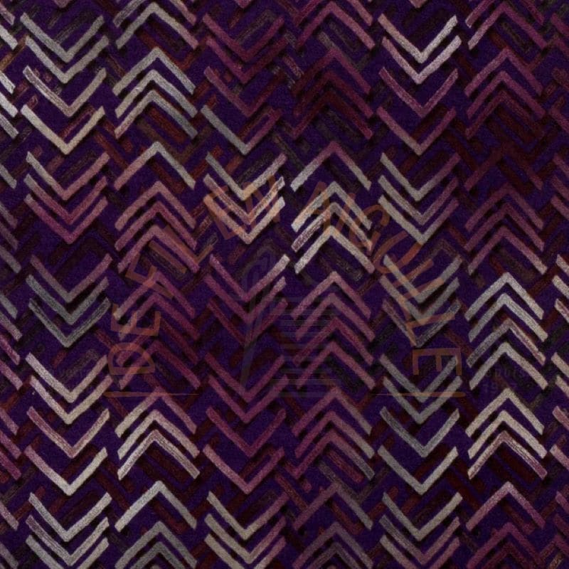 Jersey poly-viscose chevrons violet