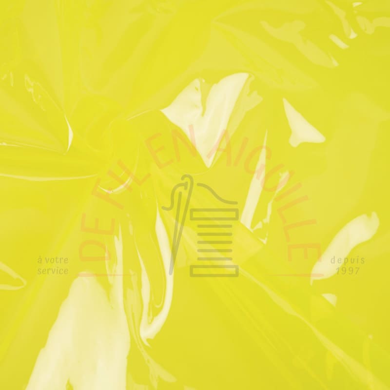 PVC transparent Katia - Neon Lemon