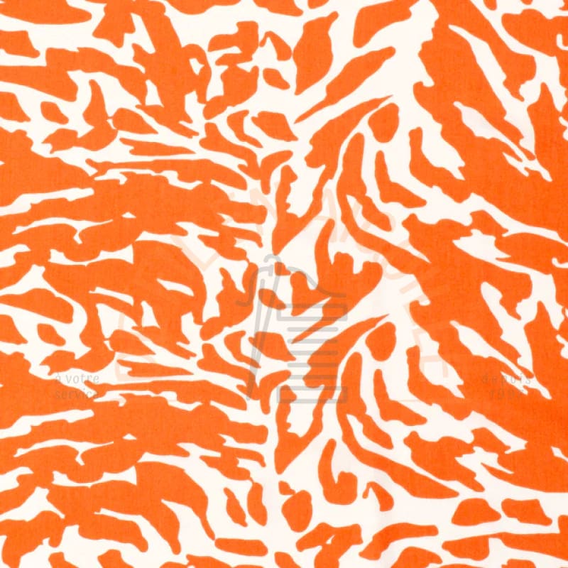 Viscose panthère orange