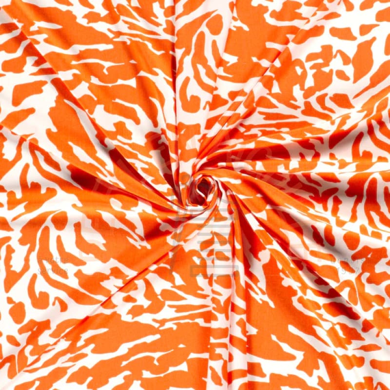 Viscose panthère orange