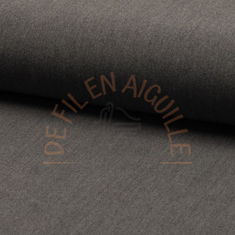 Gabardine stretch - Gris moyen chiné