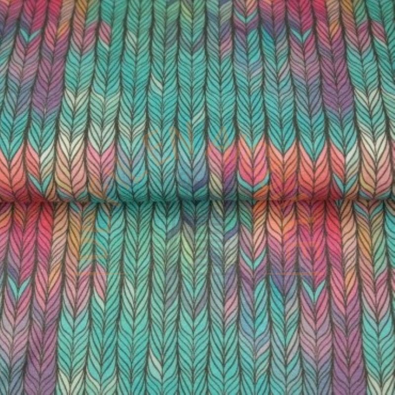 Jersey coton tricot multicolore