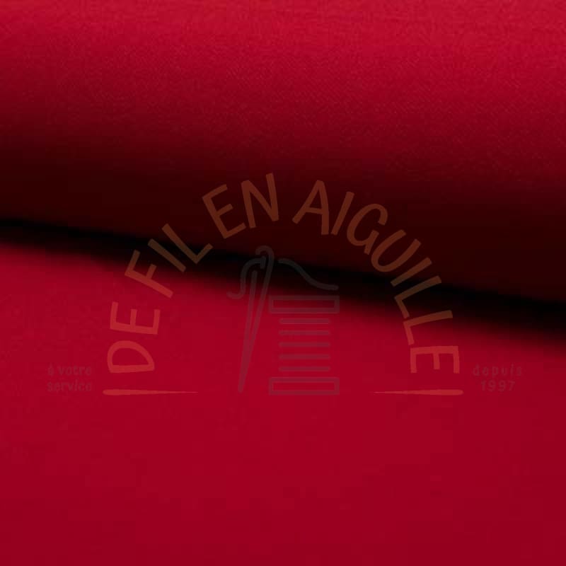 Jersey crêpe polyester - Rouge