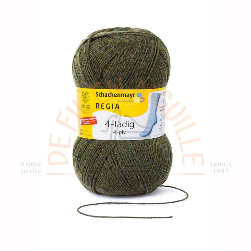 Laine chaussettes 4 fils - 2247 - Kaki