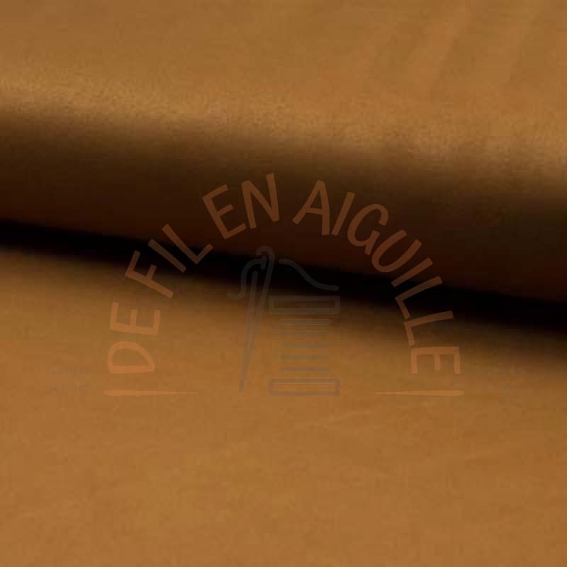 Suédine stretch polyester - Cognac