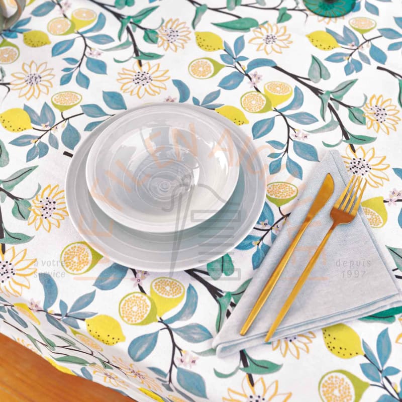 Toile de coton Citrons KATIA